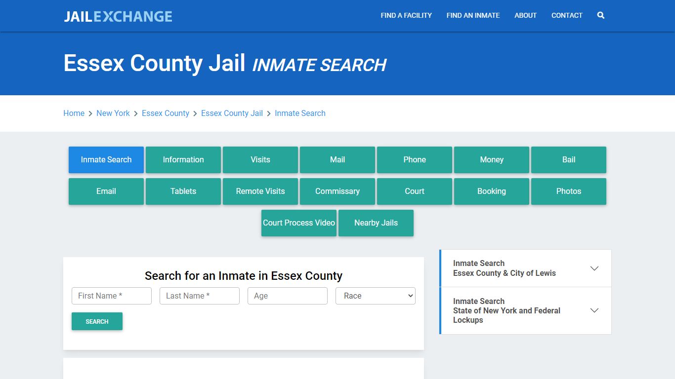 Essex County Jail, NY Inmate Search: Roster & Mugshots